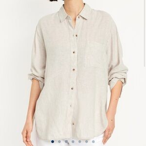 Old navy tan button up